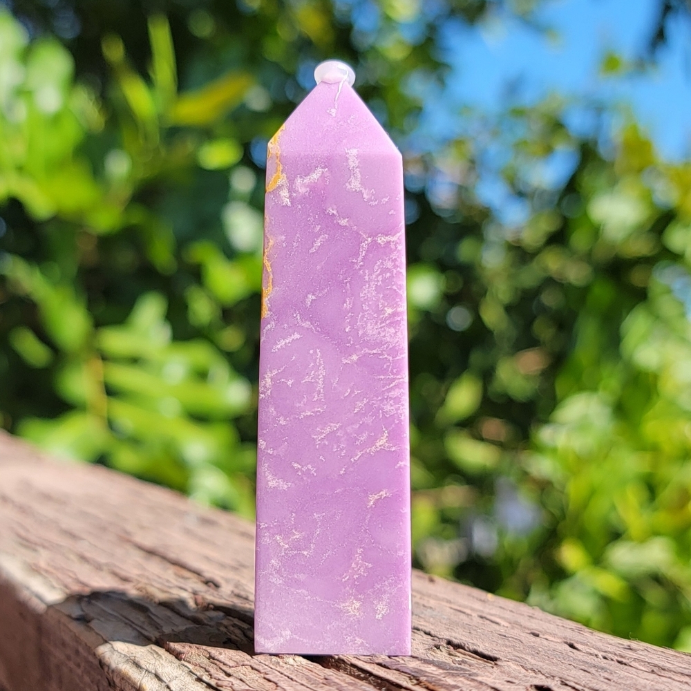 (A) NEW 3.18" - 58g RARE PHOSPHOSIDERITE TOWER